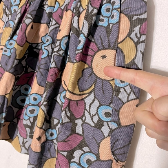 French Connection Fruit Print Fine Corduroy Mini Skirt 6 - Picture 10 of 13